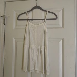 White flowy camisole top